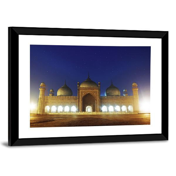 Badshahi Mosque Lahore Canvas Wall Art-3 Horizontal-Gallery Wrap-25" x 16"-Tiaracle