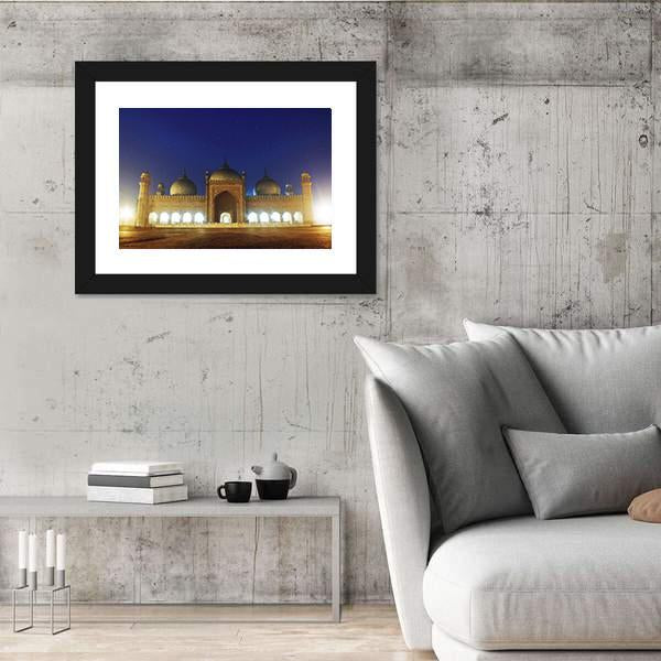 Badshahi Mosque Lahore Canvas Wall Art-3 Horizontal-Gallery Wrap-25" x 16"-Tiaracle