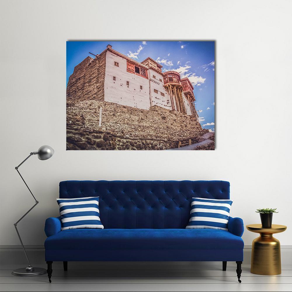 Baltit Fort In Hunza Canvas Wall Art-1 Piece-Gallery Wrap-48" x 32"-Tiaracle