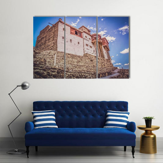 Baltit Fort In Hunza Canvas Wall Art-3 Horizontal-Gallery Wrap-37" x 24"-Tiaracle