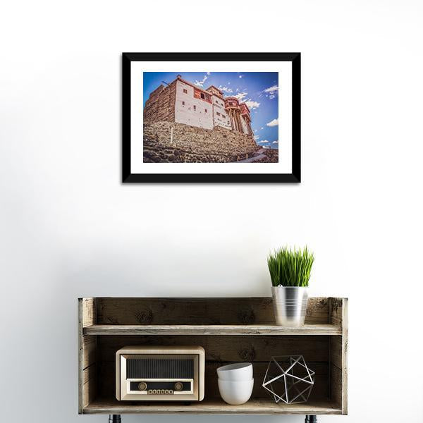 Baltit Fort In Hunza Canvas Wall Art-1 Piece-Framed Print-20" x 16"-Tiaracle