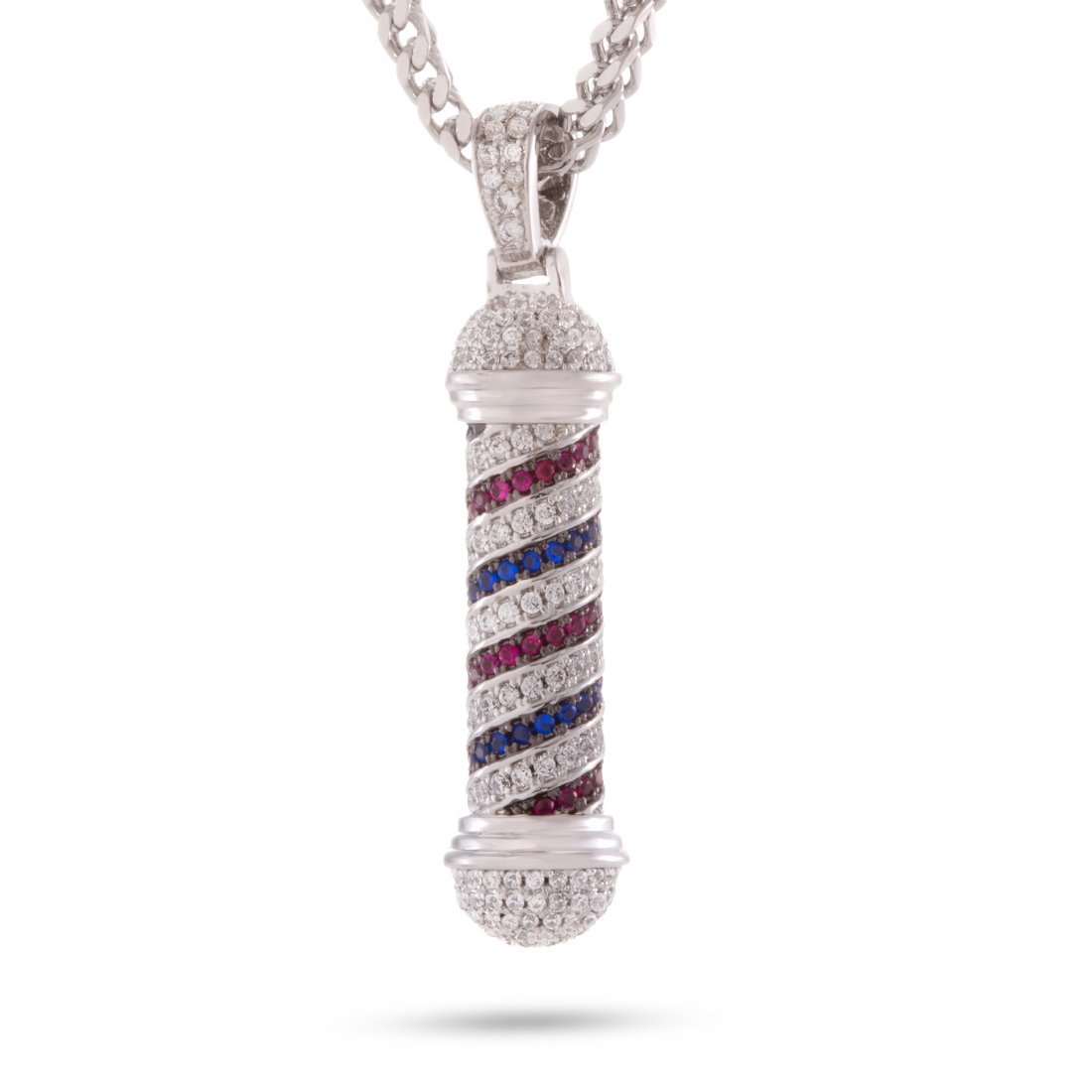 Barber Shop Pole Necklace