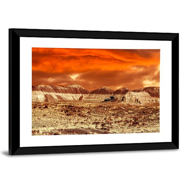 Base On Mars Abstract Canvas Wall Art-3 Horizontal-Gallery Wrap-25" x 16"-Tiaracle