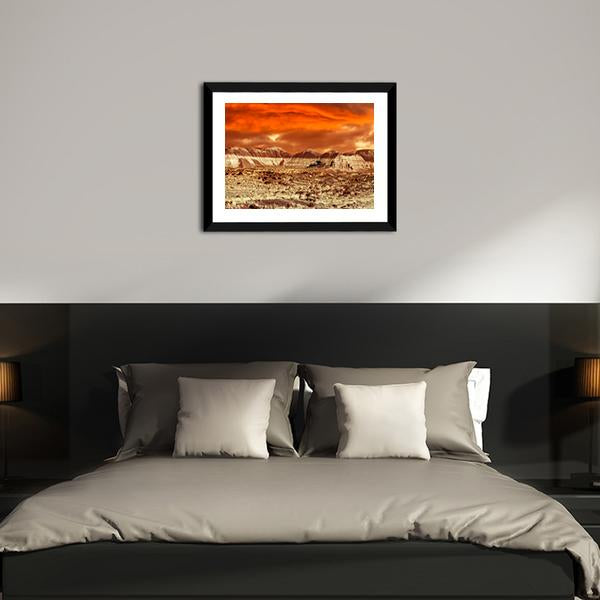 Base On Mars Abstract Canvas Wall Art-3 Horizontal-Gallery Wrap-25" x 16"-Tiaracle