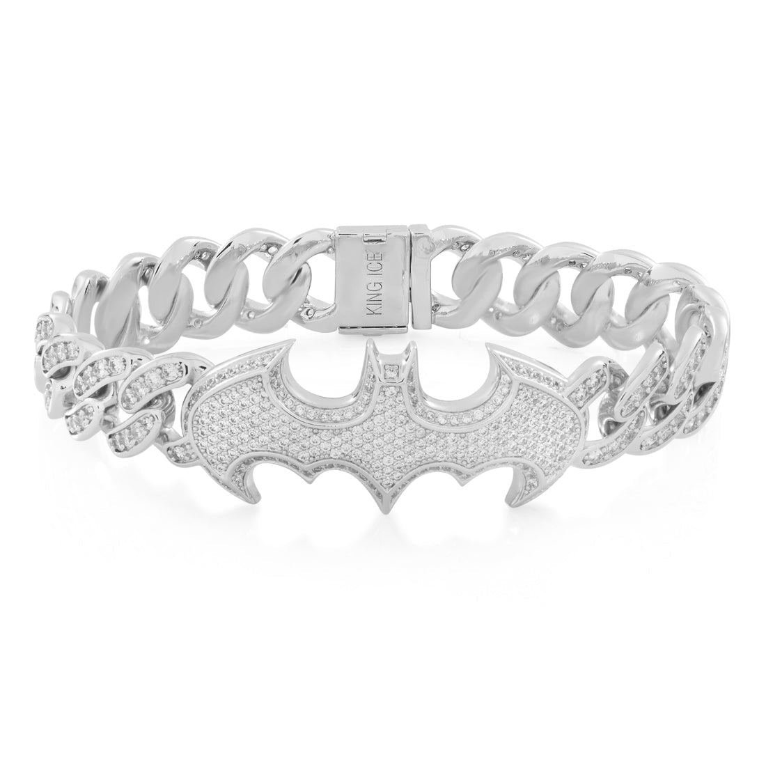 Batman x King Ice - 13mm Classic Batman Logo Bracelet