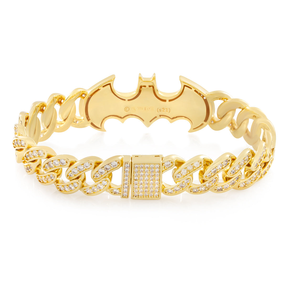 Batman x King Ice - 13mm Classic Batman Logo Bracelet