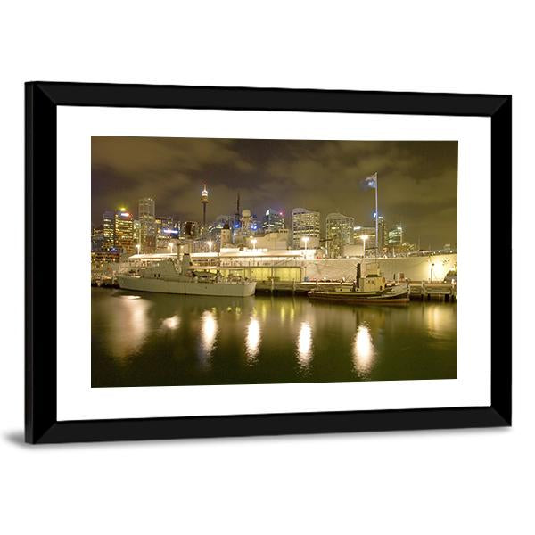 Battleship HMAS Vampire Canvas Wall Art-3 Horizontal-Gallery Wrap-25" x 16"-Tiaracle