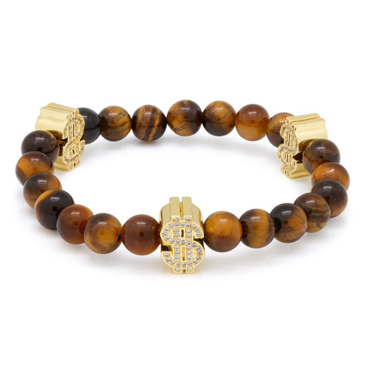 Beaded Money Sign Bracelet