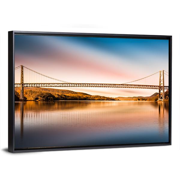 Bear Mountain Bridge Canvas Wall Art-3 Horizontal-Gallery Wrap-25" x 16"-Tiaracle