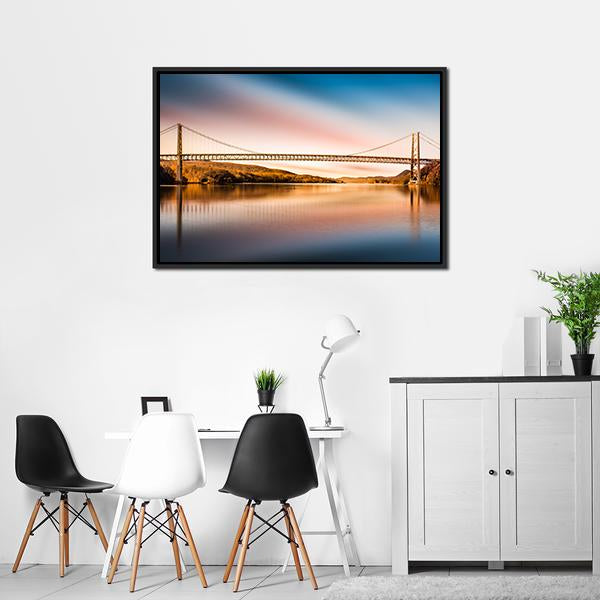 Bear Mountain Bridge Canvas Wall Art-3 Horizontal-Gallery Wrap-25" x 16"-Tiaracle