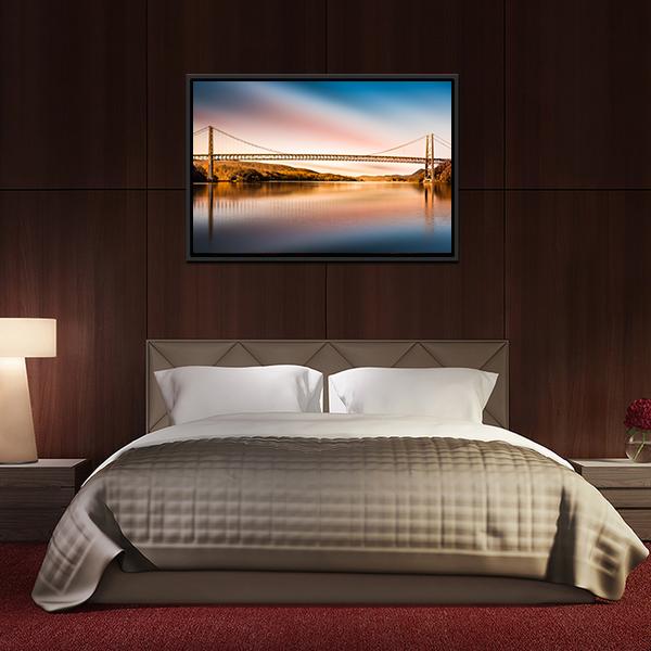 Bear Mountain Bridge Canvas Wall Art-3 Horizontal-Gallery Wrap-25" x 16"-Tiaracle