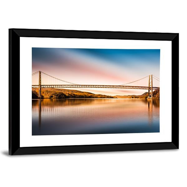 Bear Mountain Bridge Canvas Wall Art-3 Horizontal-Gallery Wrap-25" x 16"-Tiaracle