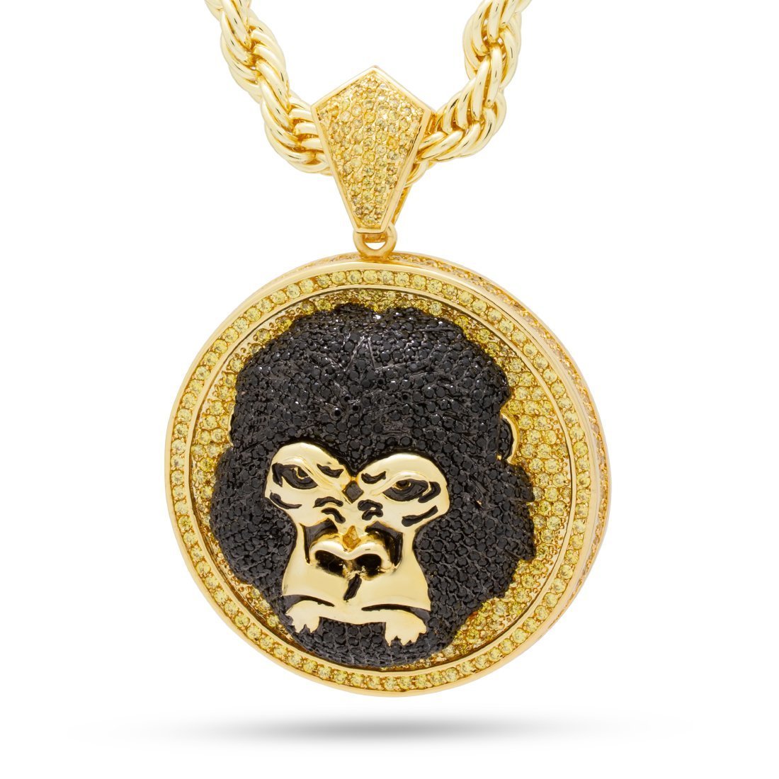 Beast Gorilla Medallion Necklace