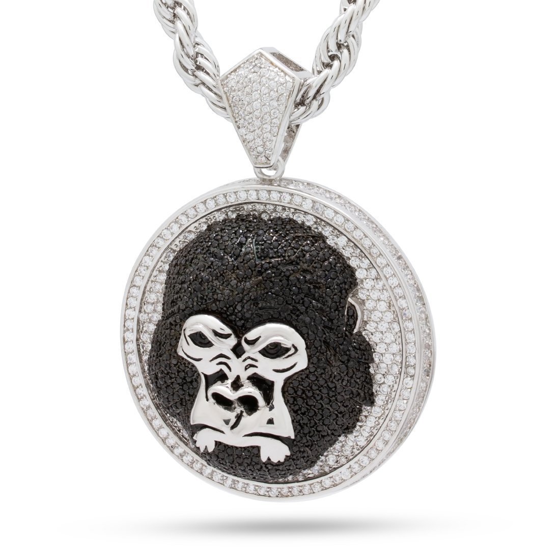 Beast Gorilla Medallion Necklace