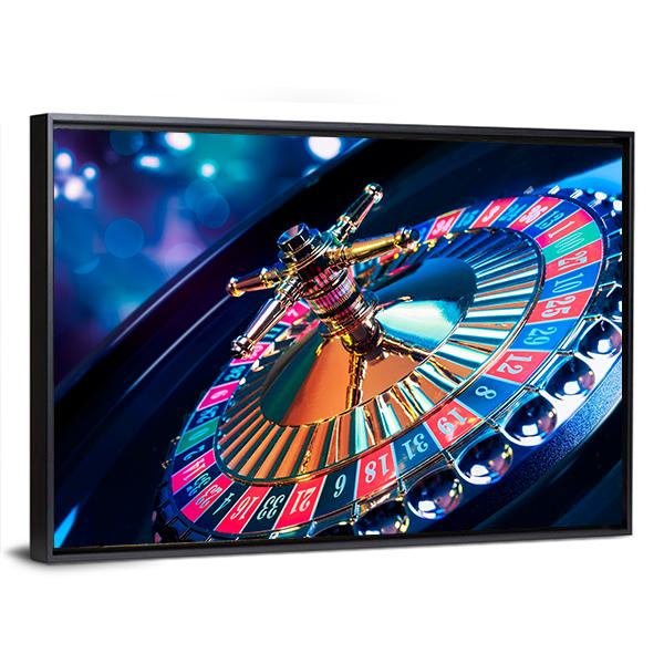 Beautiful Casino Roulette Canvas Wall Art-3 Horizontal-Gallery Wrap-25" x 16"-Tiaracle