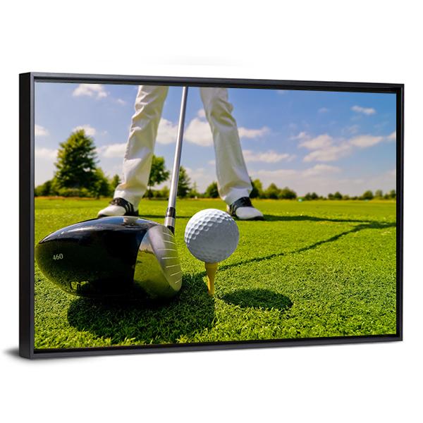 Beautiful Golf Player Canvas Wall Art-3 Horizontal-Gallery Wrap-25" x 16"-Tiaracle