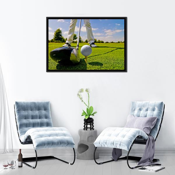 Beautiful Golf Player Canvas Wall Art-3 Horizontal-Gallery Wrap-25" x 16"-Tiaracle