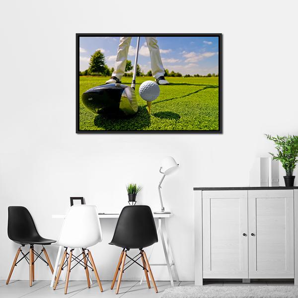 Beautiful Golf Player Canvas Wall Art-3 Horizontal-Gallery Wrap-25" x 16"-Tiaracle