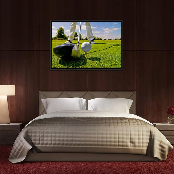 Beautiful Golf Player Canvas Wall Art-3 Horizontal-Gallery Wrap-25" x 16"-Tiaracle