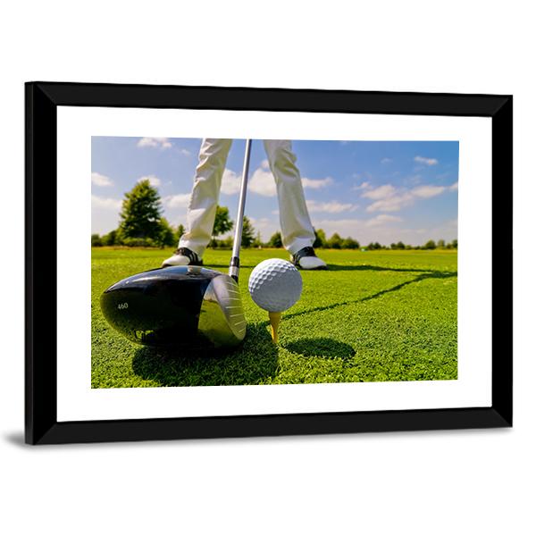 Beautiful Golf Player Canvas Wall Art-3 Horizontal-Gallery Wrap-25" x 16"-Tiaracle