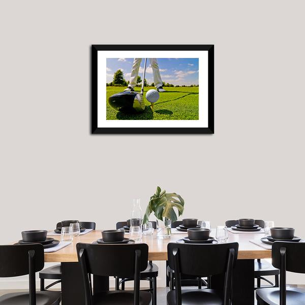 Beautiful Golf Player Canvas Wall Art-3 Horizontal-Gallery Wrap-25" x 16"-Tiaracle