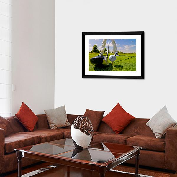 Beautiful Golf Player Canvas Wall Art-3 Horizontal-Gallery Wrap-25" x 16"-Tiaracle