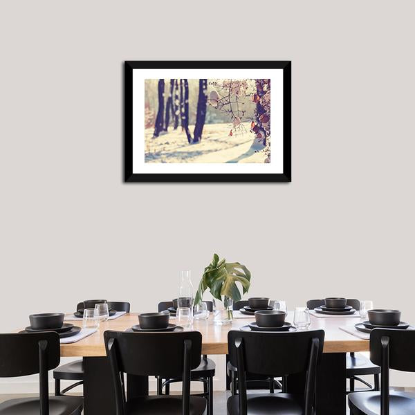 Beautiful Winter Scene Canvas Wall Art-3 Horizontal-Gallery Wrap-25" x 16"-Tiaracle