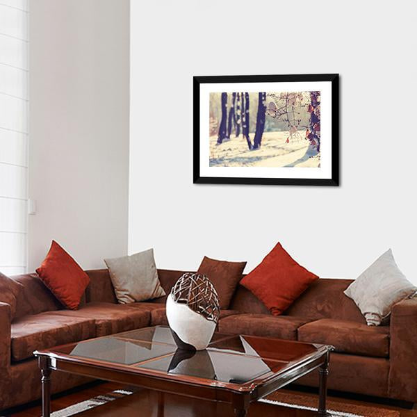 Beautiful Winter Scene Canvas Wall Art-3 Horizontal-Gallery Wrap-25" x 16"-Tiaracle