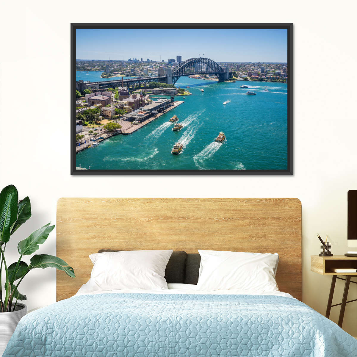 Blick auf die Wandkunst von Sydney Cove