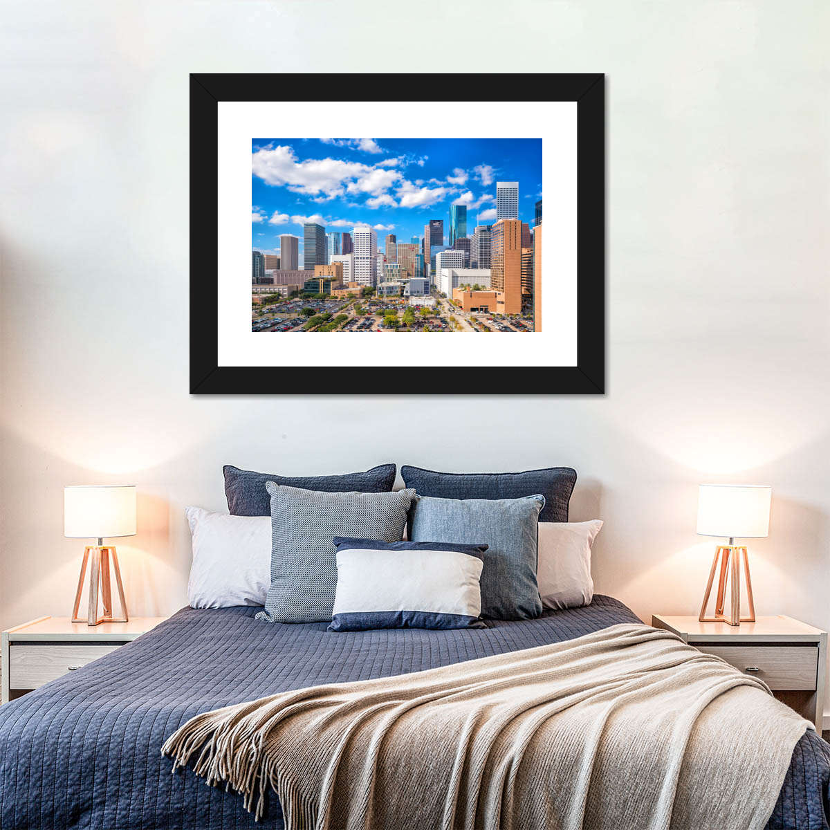 Downtown Houston Skyline Wandkunst