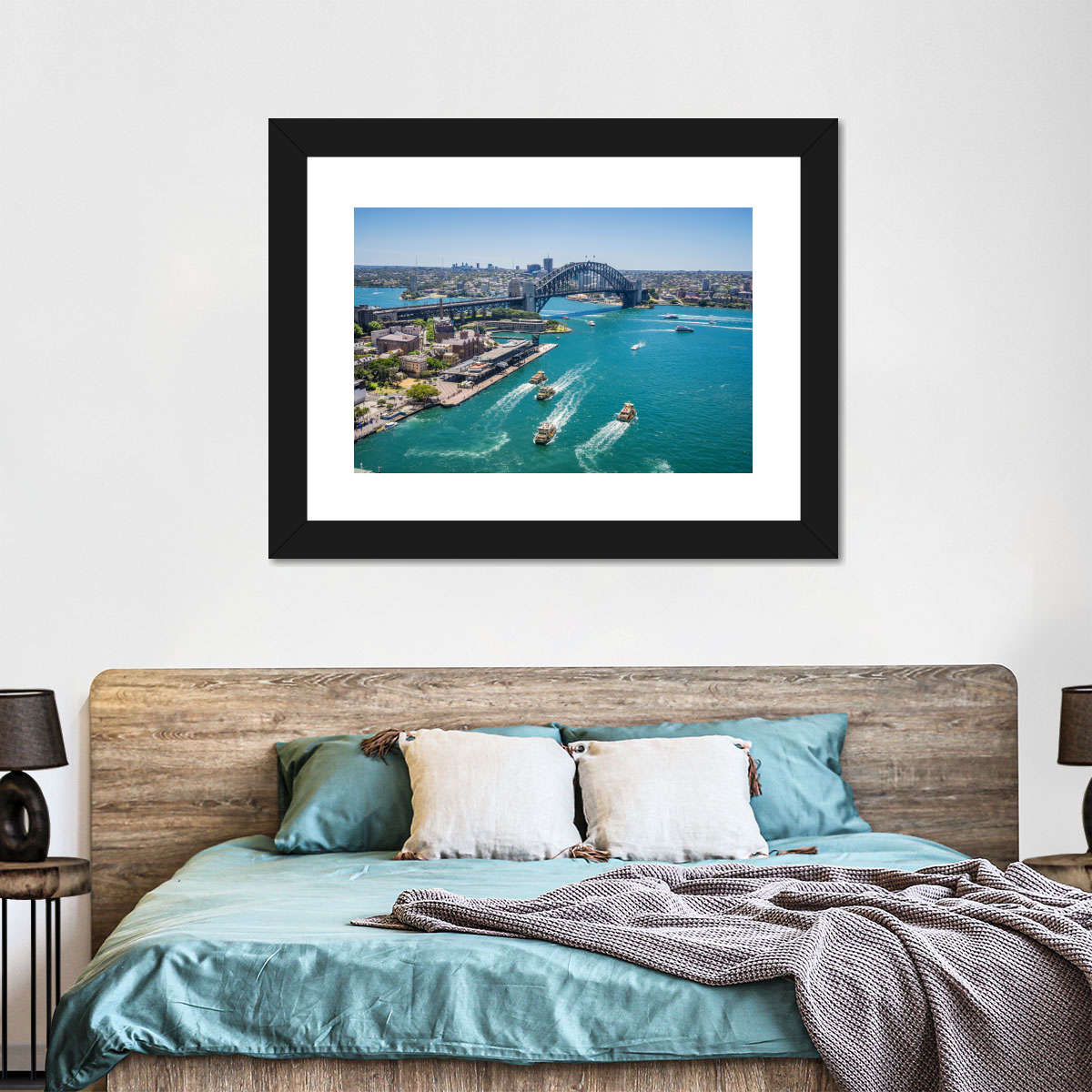 Blick auf die Wandkunst von Sydney Cove