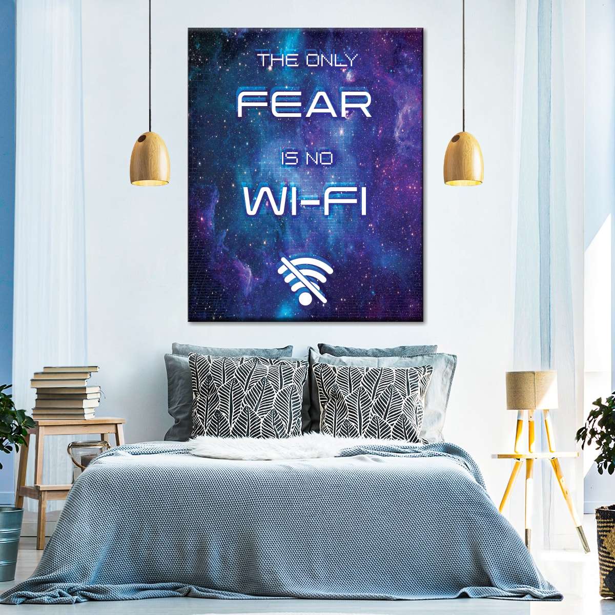 Kosmisch ohne Wi-Fi-Wandkunst