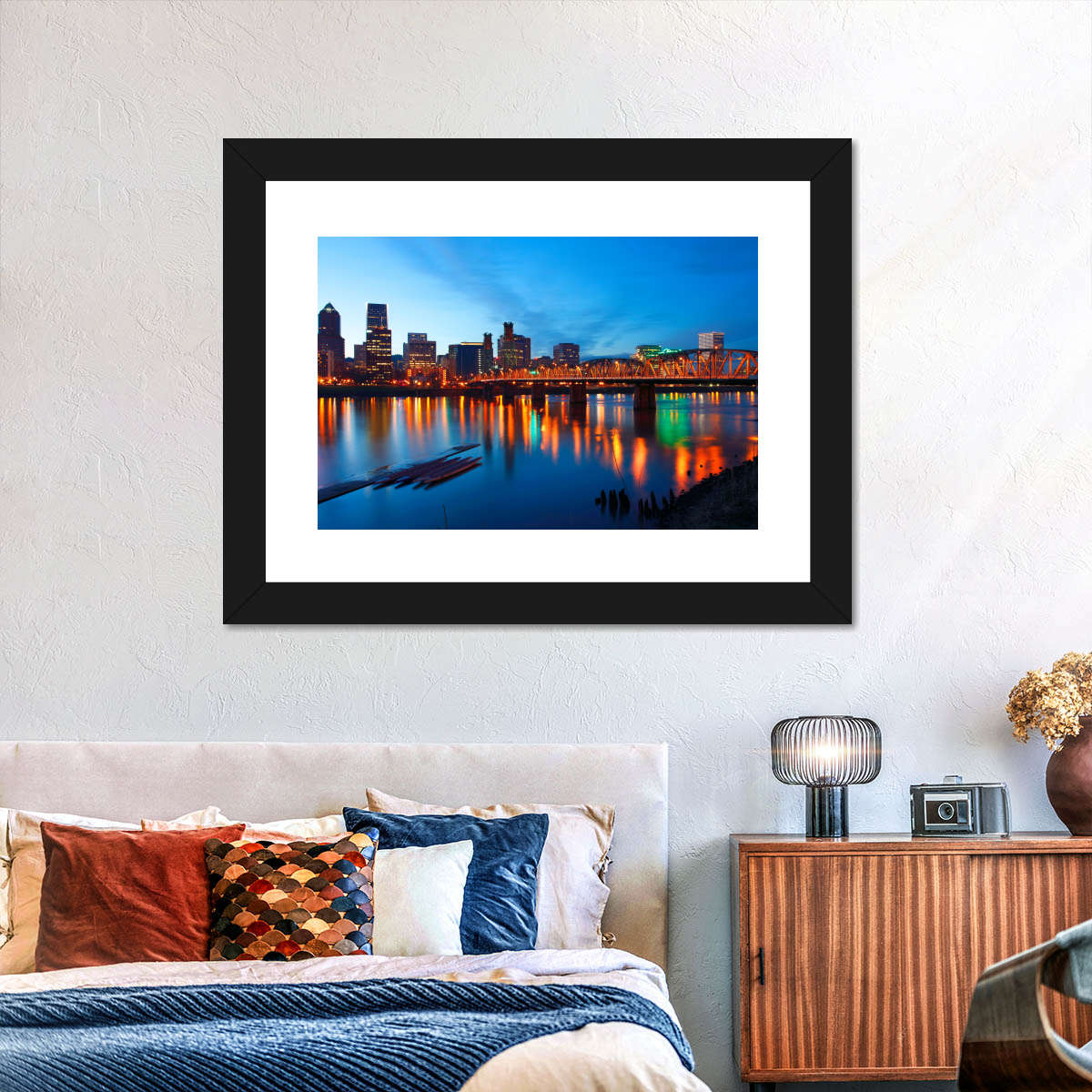 Portland Dusk Lights Wall Art