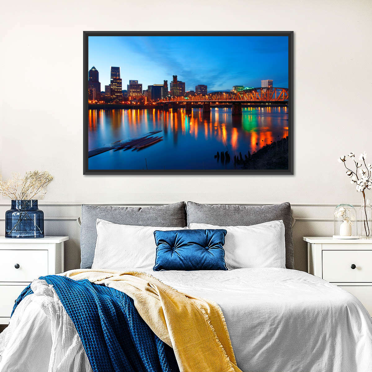 Portland Dusk Lights Wall Art