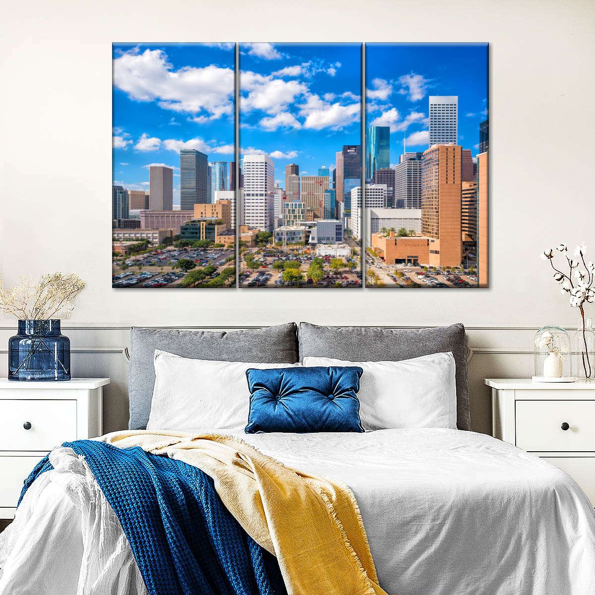 Downtown Houston Skyline Wandkunst