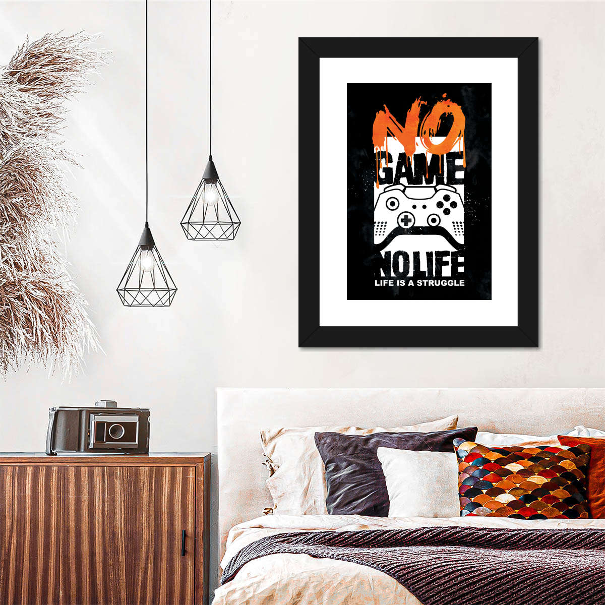 Kein Spiel kein Leben Wandkunst