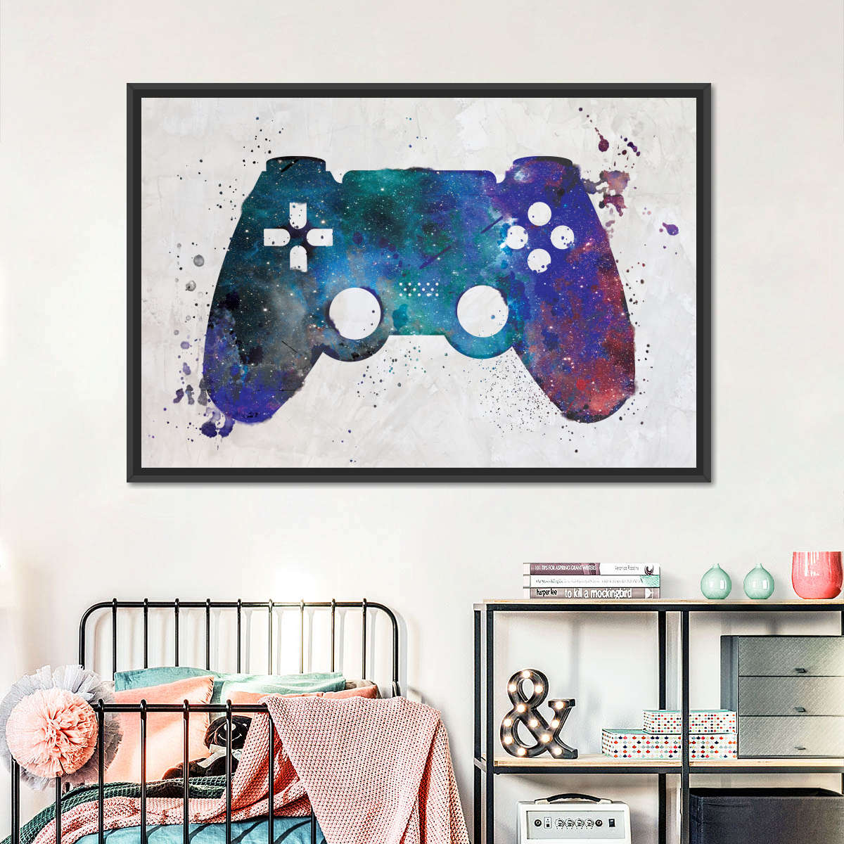 Galaxy Game Controller Wandkunst