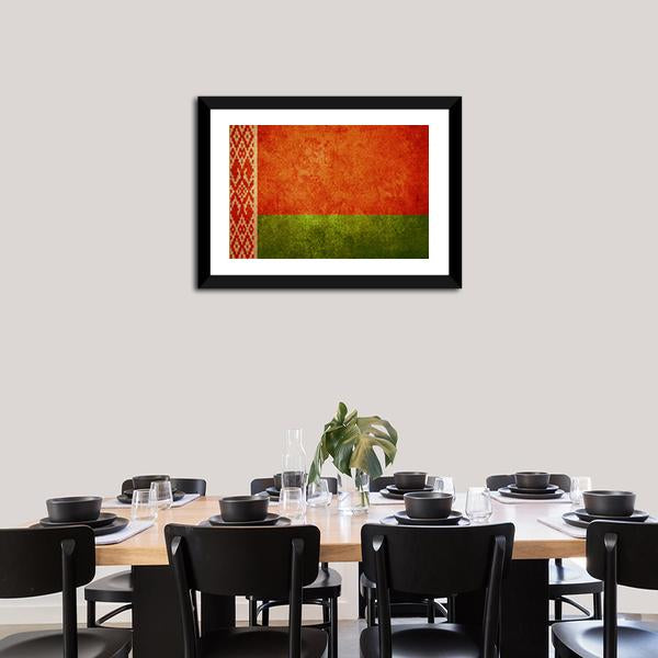 Belarus Flag Canvas Wall Art-3 Horizontal-Gallery Wrap-25" x 16"-Tiaracle