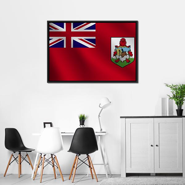 Bermuda Flag Canvas Wall Art-3 Horizontal-Gallery Wrap-25" x 16"-Tiaracle