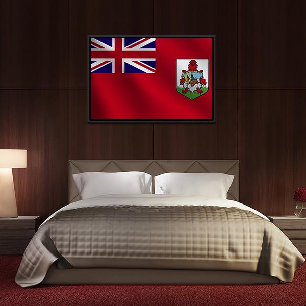 Bermuda Flag Canvas Wall Art-3 Horizontal-Gallery Wrap-25" x 16"-Tiaracle