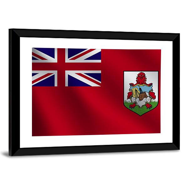 Bermuda Flag Canvas Wall Art-3 Horizontal-Gallery Wrap-25" x 16"-Tiaracle