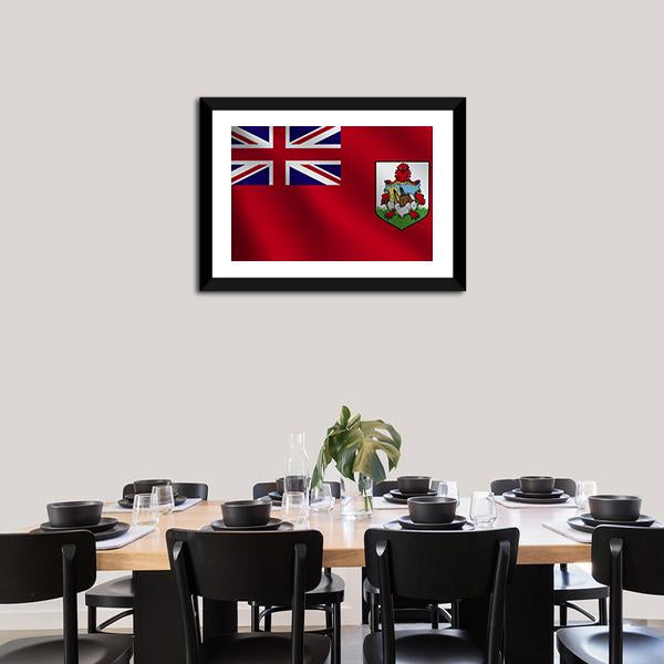 Bermuda Flag Canvas Wall Art-3 Horizontal-Gallery Wrap-25" x 16"-Tiaracle