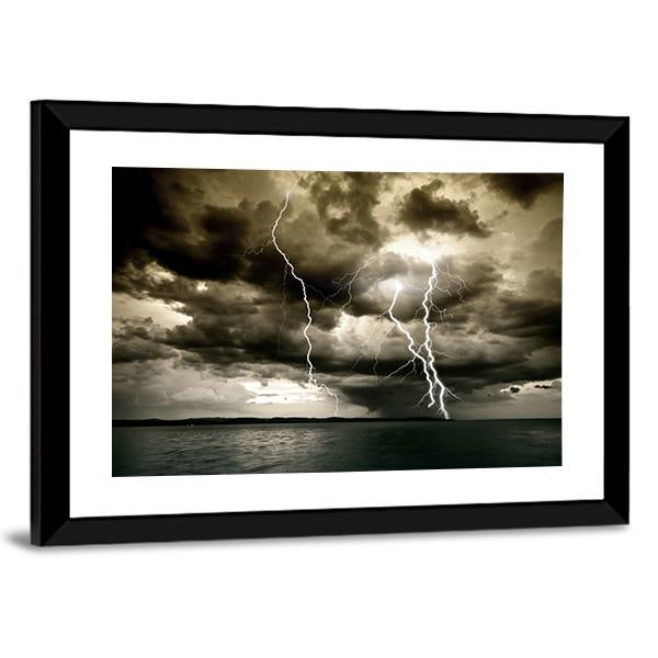 Big Thunderbolt Canvas Wall Art-3 Horizontal-Gallery Wrap-25" x 16"-Tiaracle