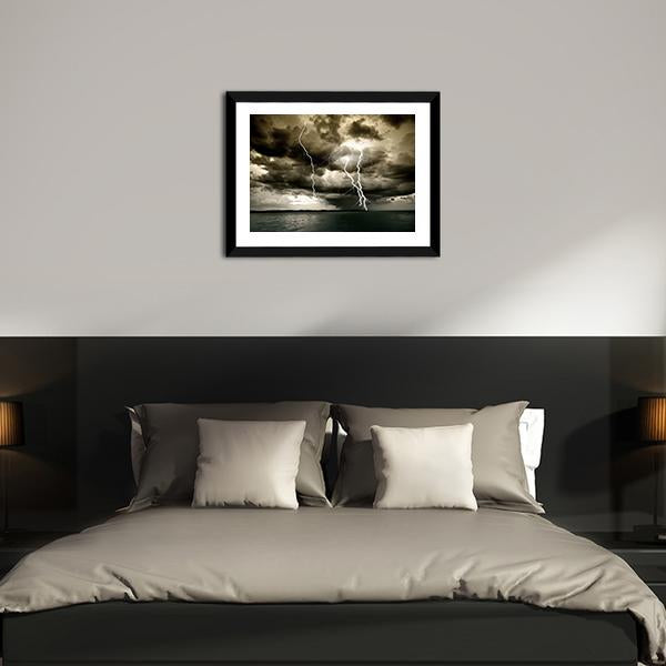 Big Thunderbolt Canvas Wall Art-3 Horizontal-Gallery Wrap-25" x 16"-Tiaracle