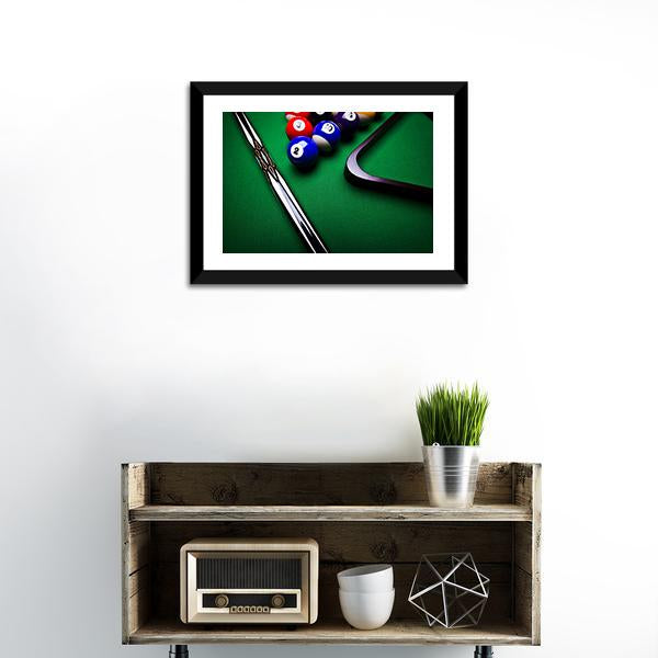 Billiard Balls Canvas Wall Art-1 Piece-Framed Print-20" x 16"-Tiaracle