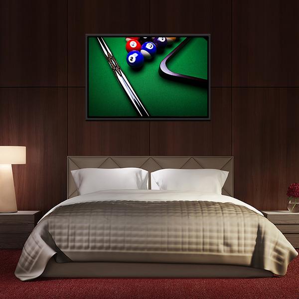 Billiard Balls Canvas Wall Art-3 Horizontal-Gallery Wrap-25" x 16"-Tiaracle