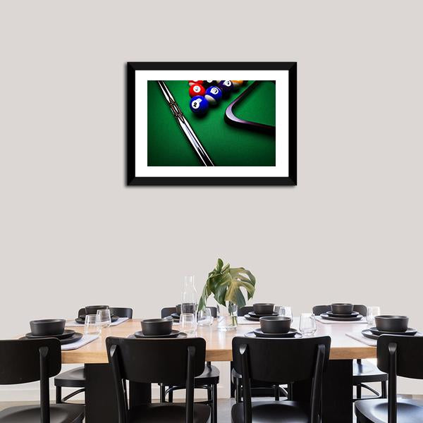 Billiard Balls Canvas Wall Art-3 Horizontal-Gallery Wrap-25" x 16"-Tiaracle