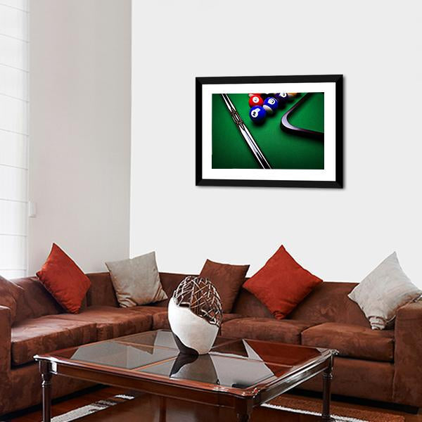 Billiard Balls Canvas Wall Art-3 Horizontal-Gallery Wrap-25" x 16"-Tiaracle