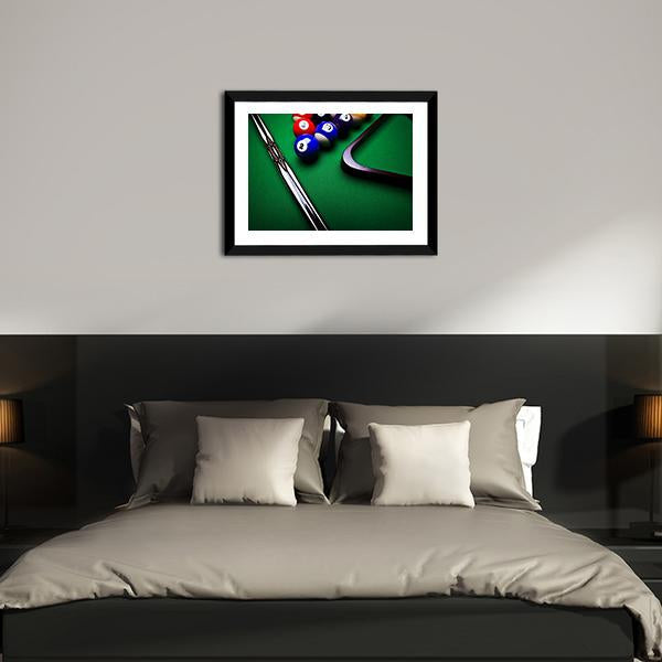 Billiard Balls Canvas Wall Art-3 Horizontal-Gallery Wrap-25" x 16"-Tiaracle