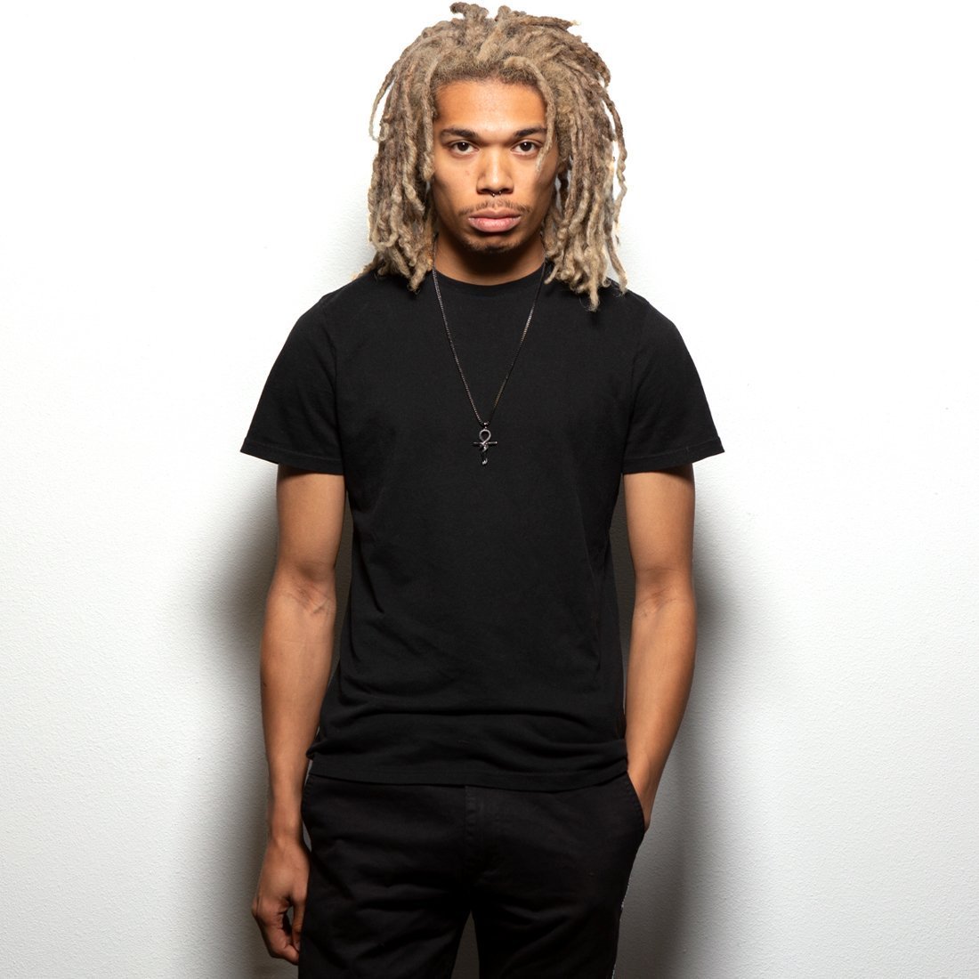 Black Gold Apep and Ankh Necklace